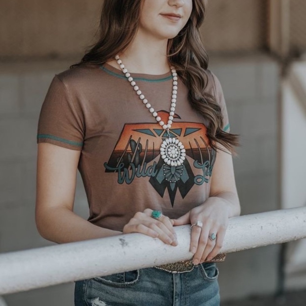 New Wild Soul Turquoise Western Graphic Tee